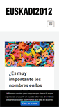 Mobile Screenshot of euskadi2012.org